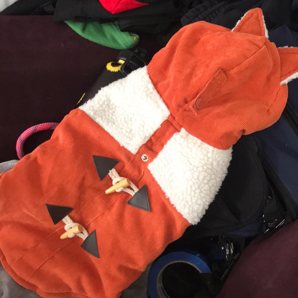 Size med. fox dog coat
